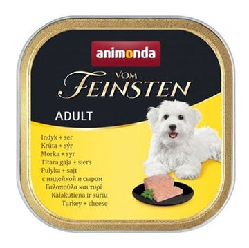 Animonda Vom Feinsten Hindi Etli ve Peynir Köpek Yaş Maması 150 Gr