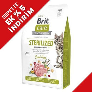 Brit Care Tahılsız Domuzlu Bağışıklık Destekleyici Kısır Kedi Maması 7 Kg