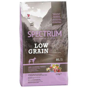 Spectrum Low Grain Kuzu Etli ve Yaban Mersini Köpek Maması 2,5 Kg