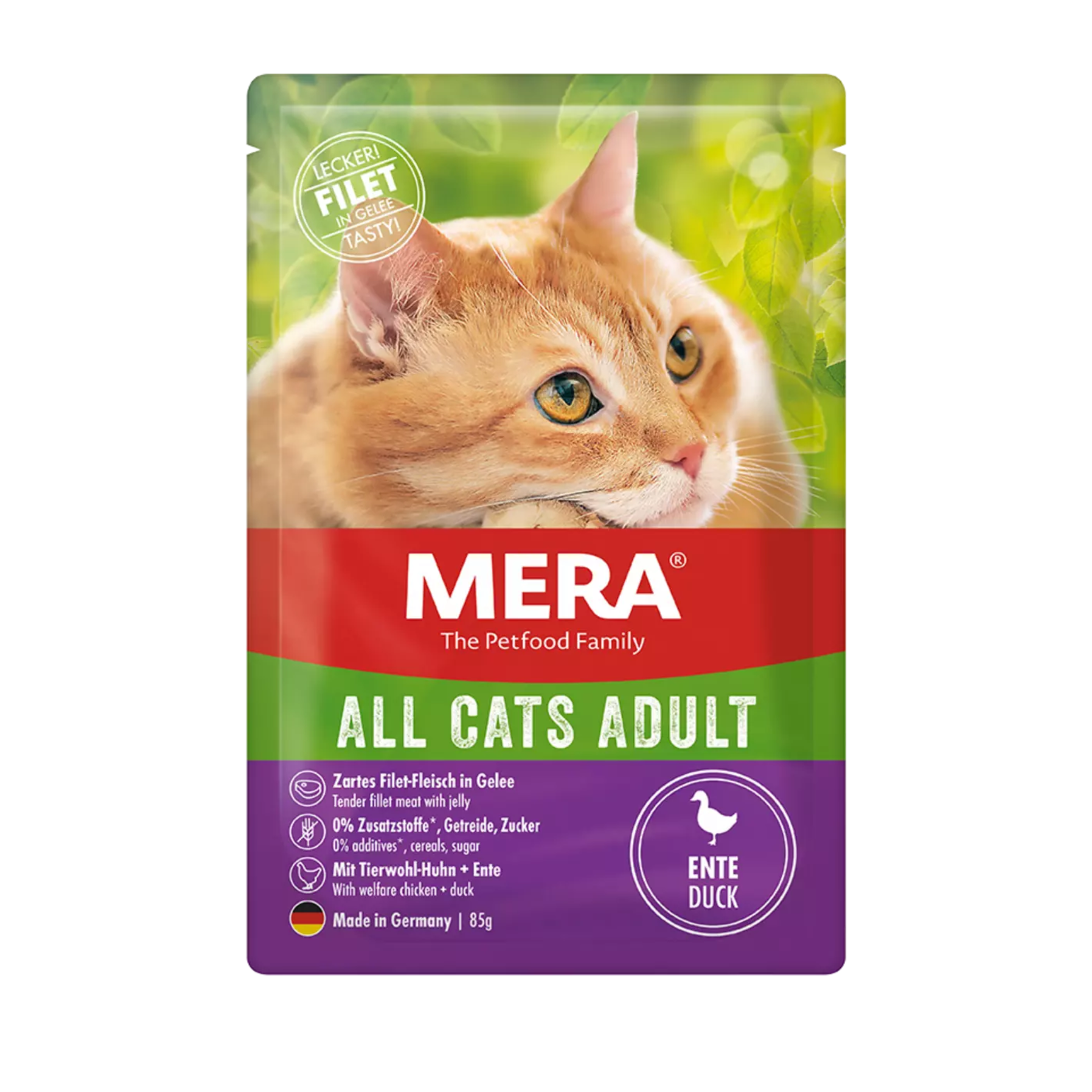 Mera Pouch Tahılsız Ördekli Yetişkin Kedi Konservesi 85 Gr