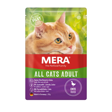 Mera Pouch Tahılsız Ördekli Yetişkin Kedi Konservesi 85 Gr