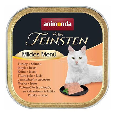Animonda Vom Feinsten Mildes Hindi ve Somonlu Kedi Maması 100 Gr