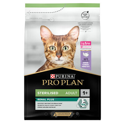 Pro Plan Kısırlaştırılmış Hindi Etli Kedi Maması 1,5 Kg + Wooc Kedi Lolipopu