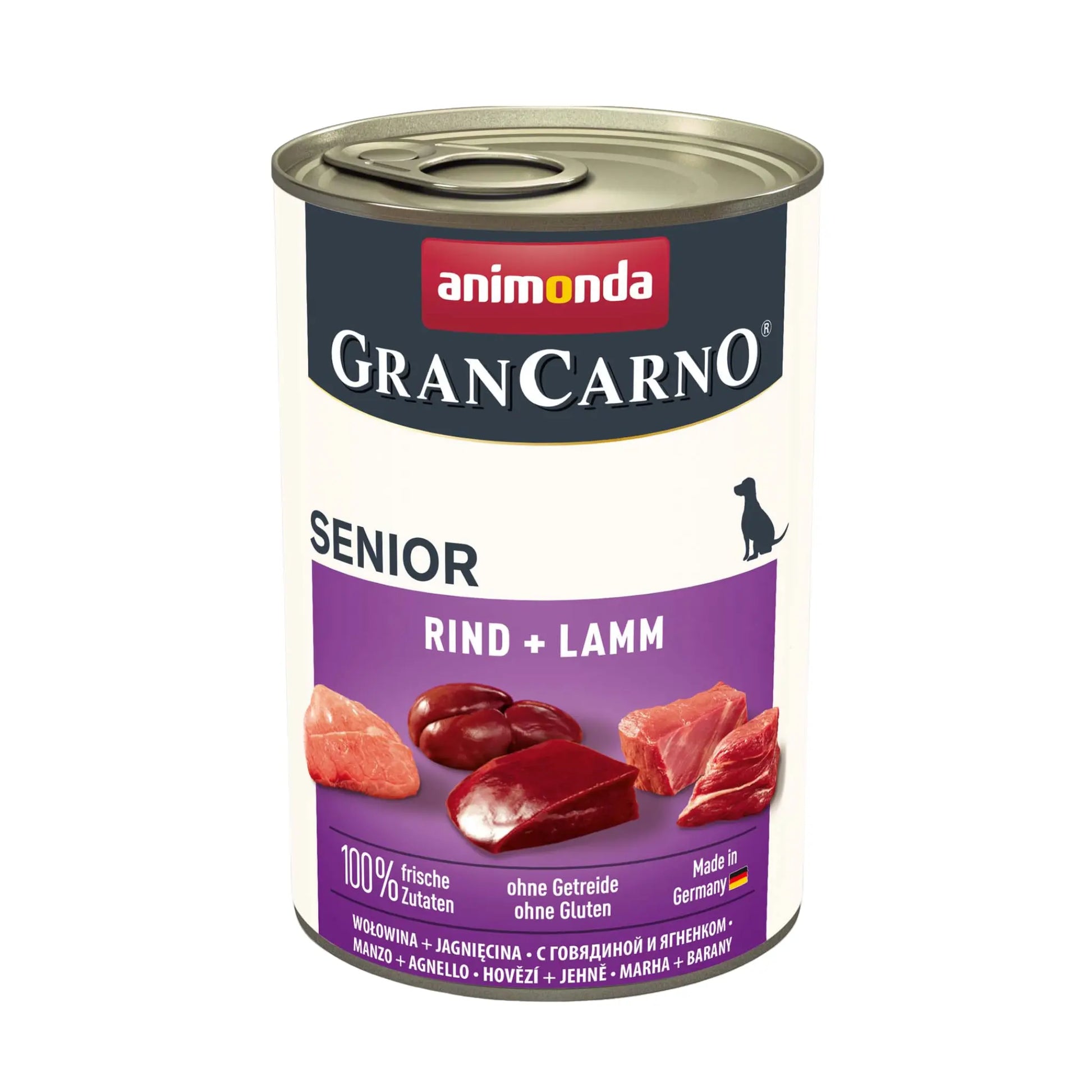 Animonda Gran Carno Sığır Etli ve Kuzulu Yaşlı Köpek Konserve Maması 400g