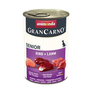 Animonda Gran Carno Sığır Etli ve Kuzulu Yaşlı Köpek Konserve Maması 400g