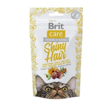 Brit Care Shiny Hair Somonlu Tüy ve Cilt Sağlığı Kedi Ödül Maması 50gr