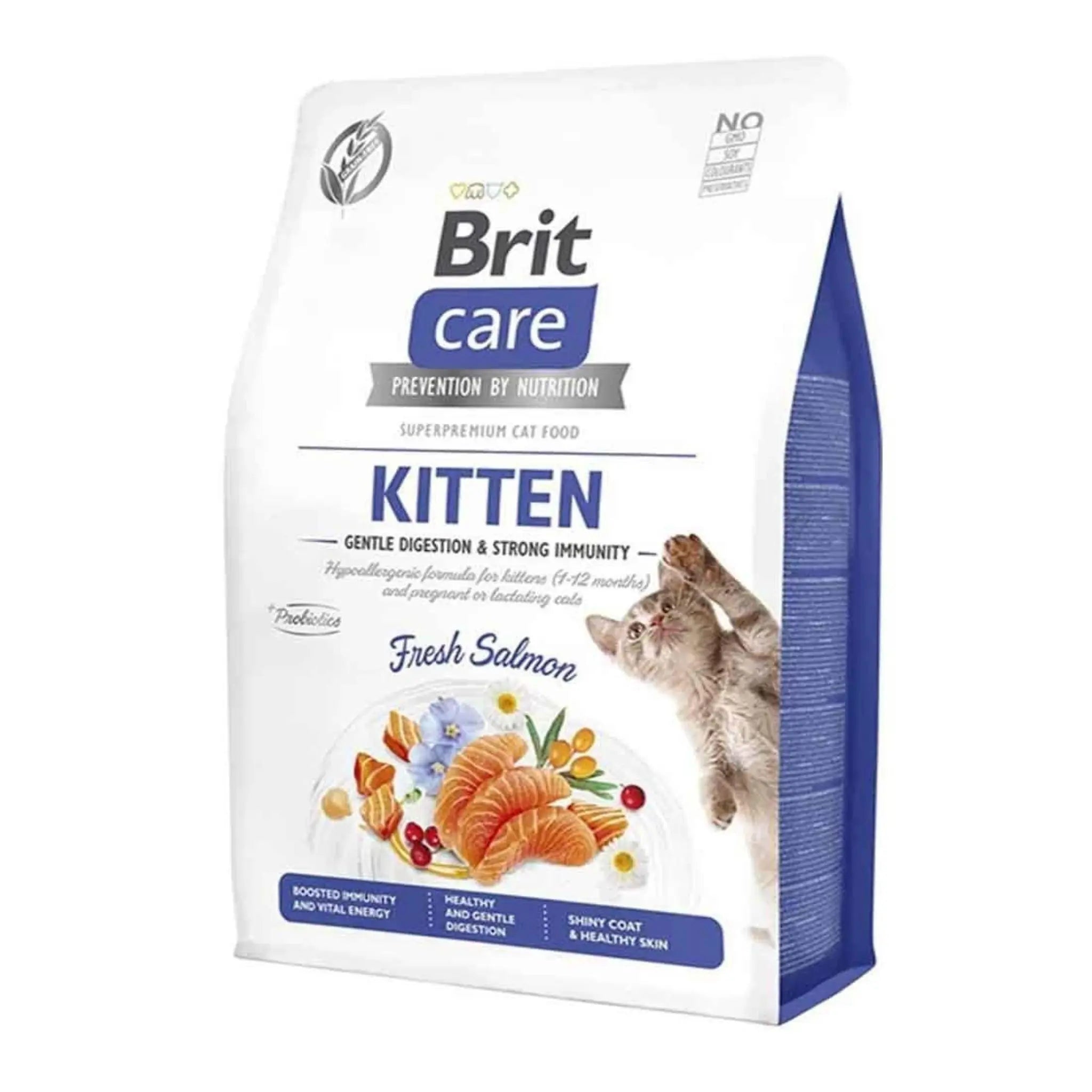 Brit Care Gentle Digestion Somonlu Tahılsız Yavru Kedi Maması 2 Kg 