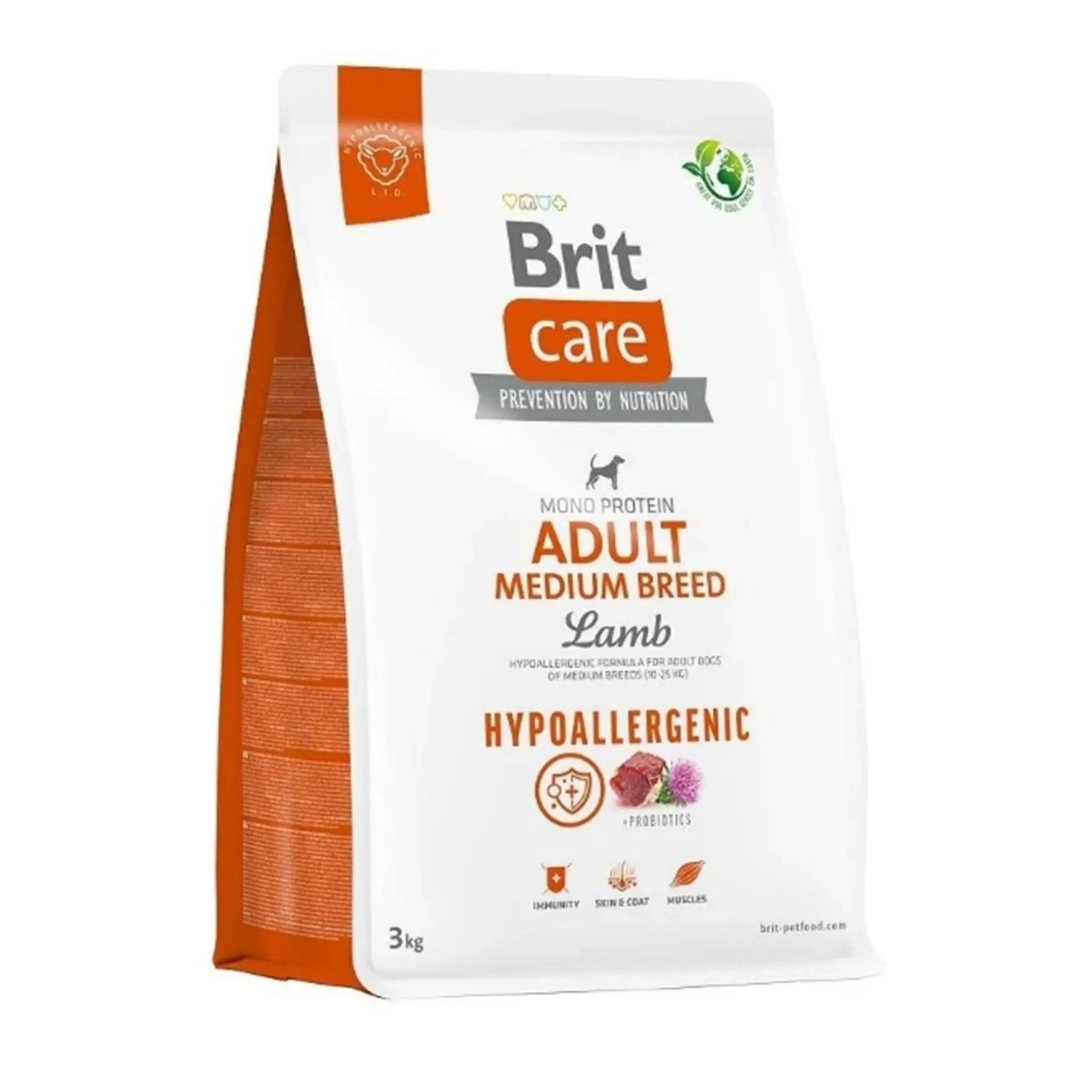 Brit Care Hypoallergenic Kuzulu Orta Irk Hipoalerjenik Köpek Maması 3kg
