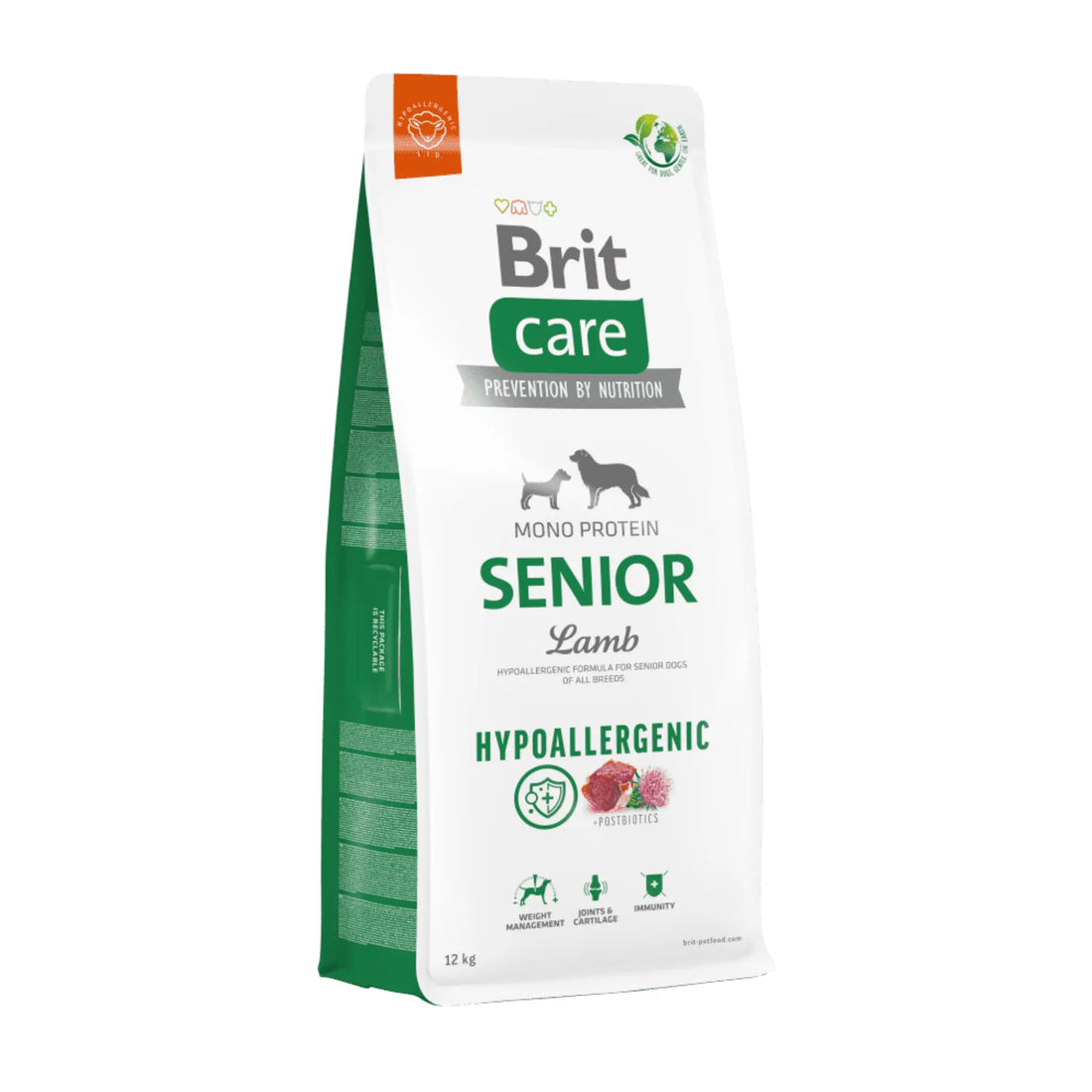 Brit Care Hypoallergenic Senior Kuzu Etli ve Pirinçli Yaşlı Köpek Maması 12kg