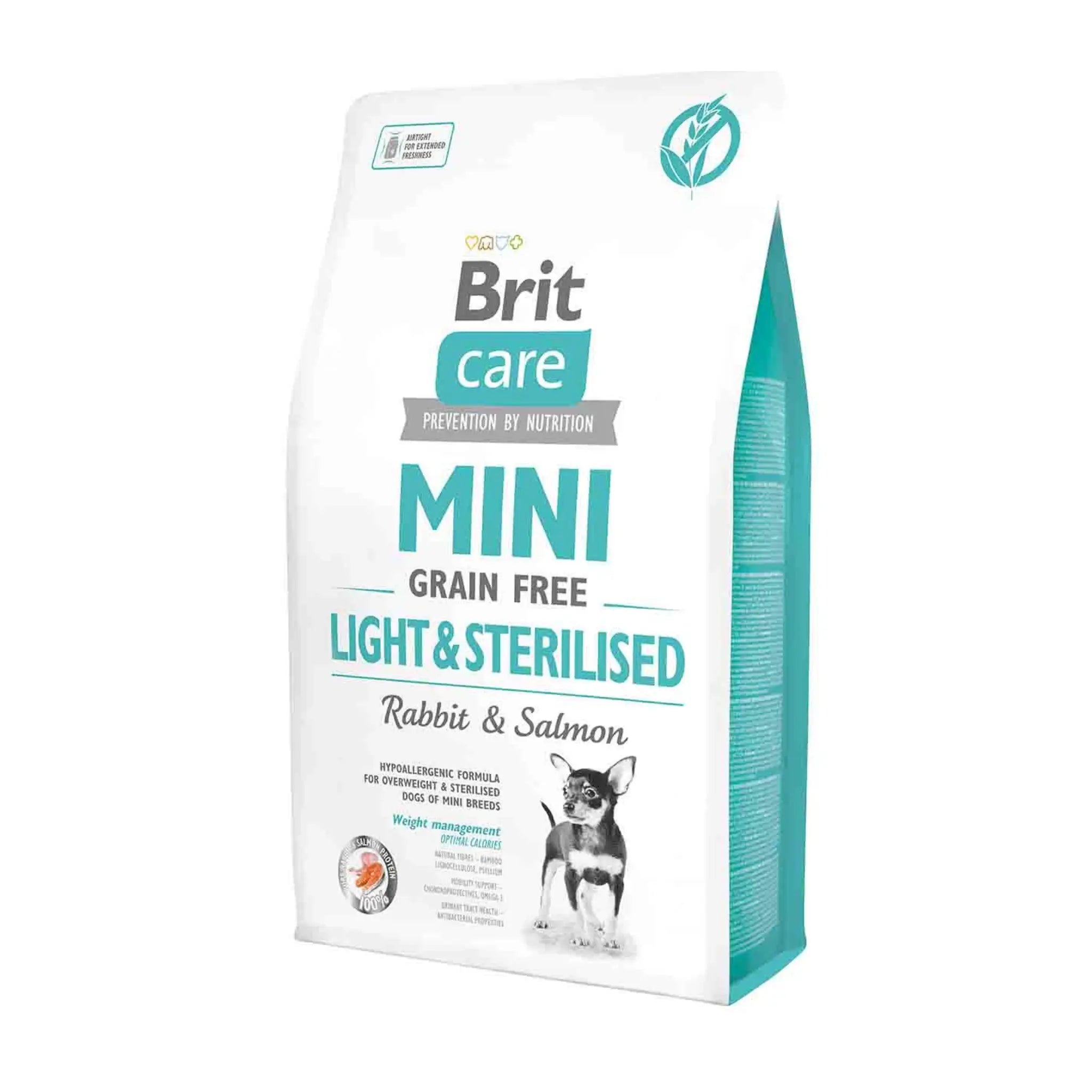 Brit Care Mini Light & Sterilised Tavşanlı Kısırlaştırılmış Köpek Maması 2kg