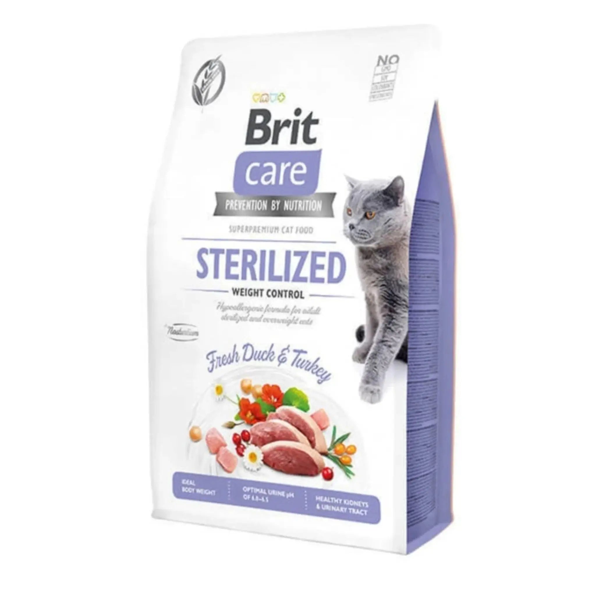 Brit Care Sterilised Ördek ve Hindili Tahılsız Kedi Maması 2Kg

