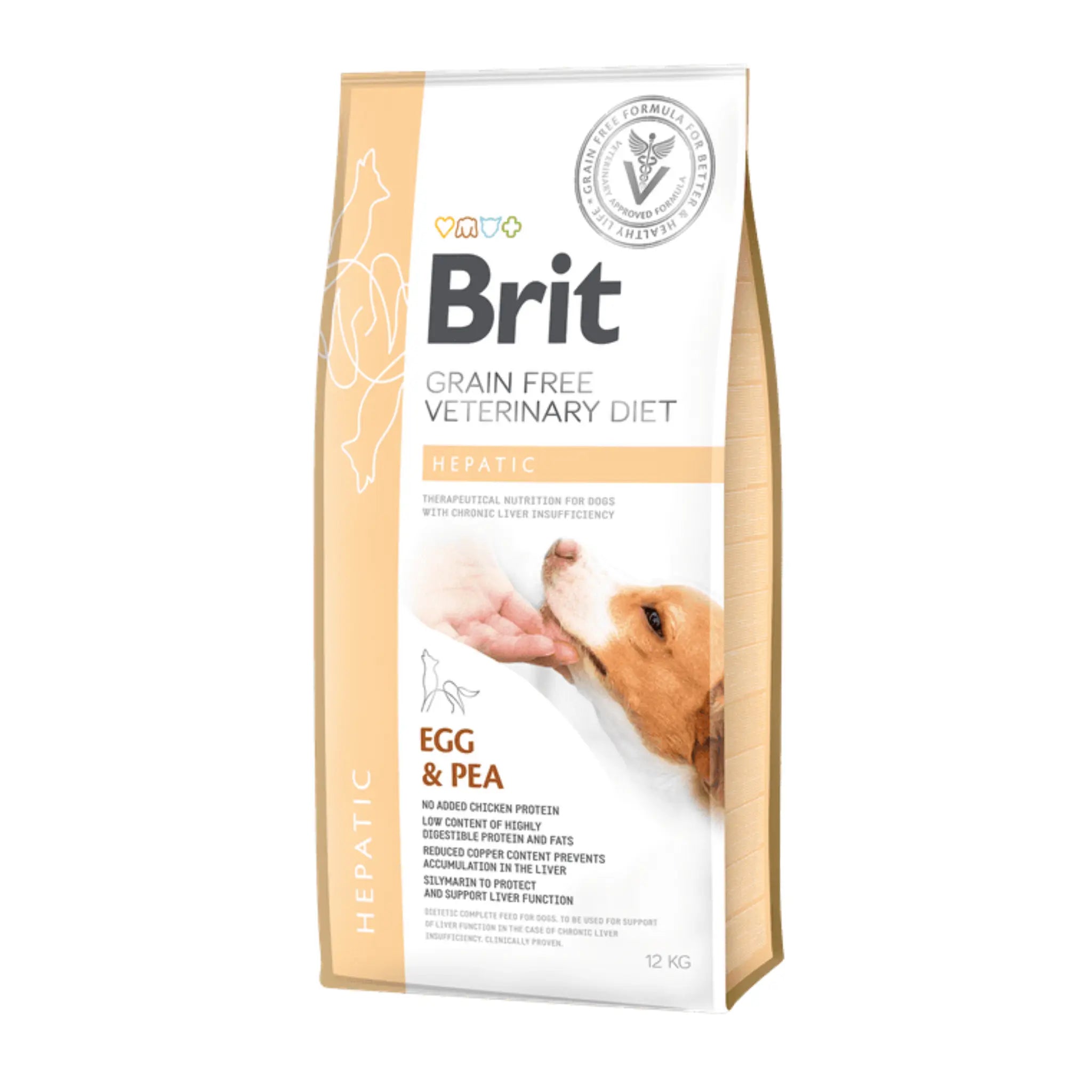 Brit Veterinary Diet Hepatic Yumurtalı Tahılsız Karaciğer Köpek Maması 12kg