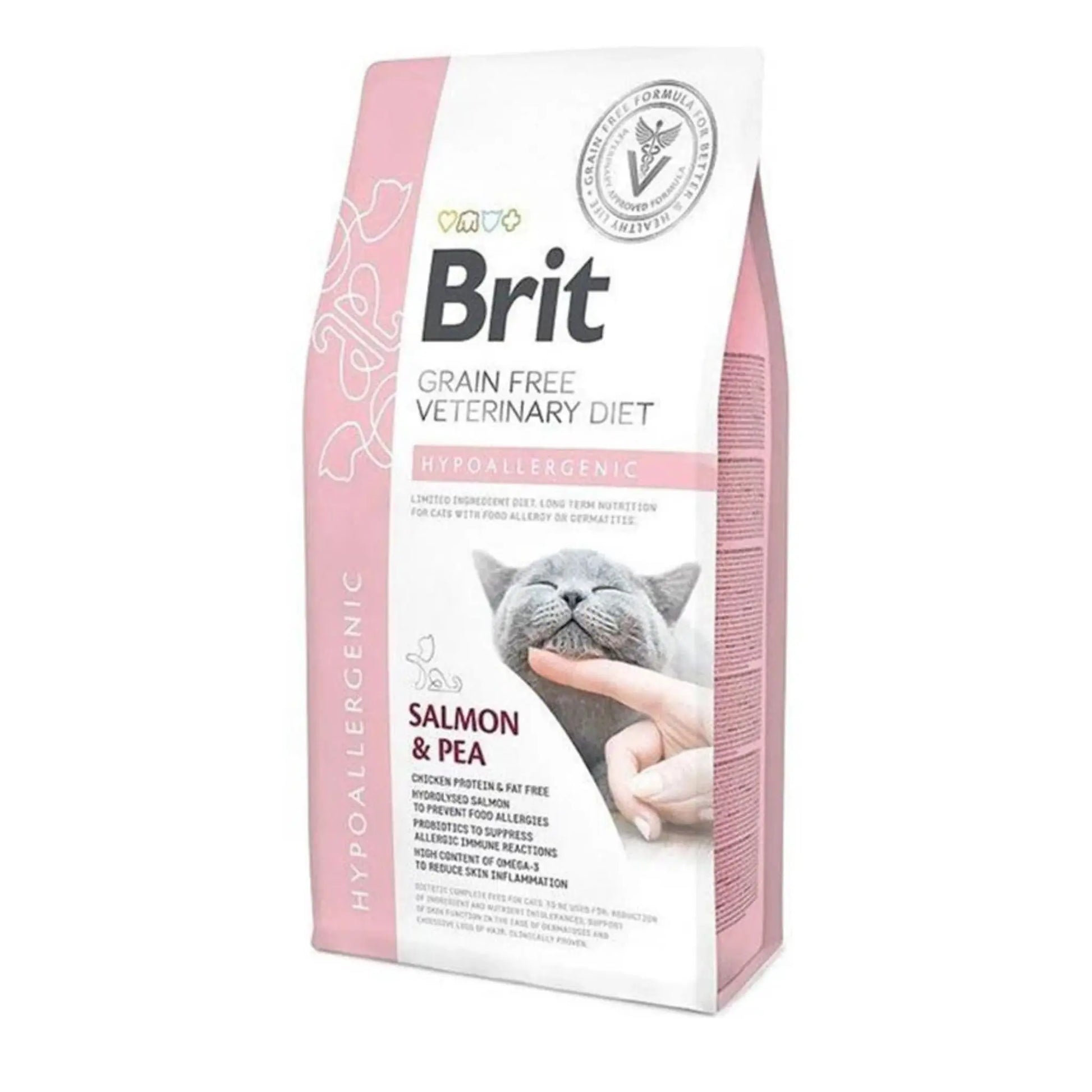 Brit Veterinary Diet Hypoallergenic Somonlu Cilt Sağlığı Kedi Maması 2 Kg
