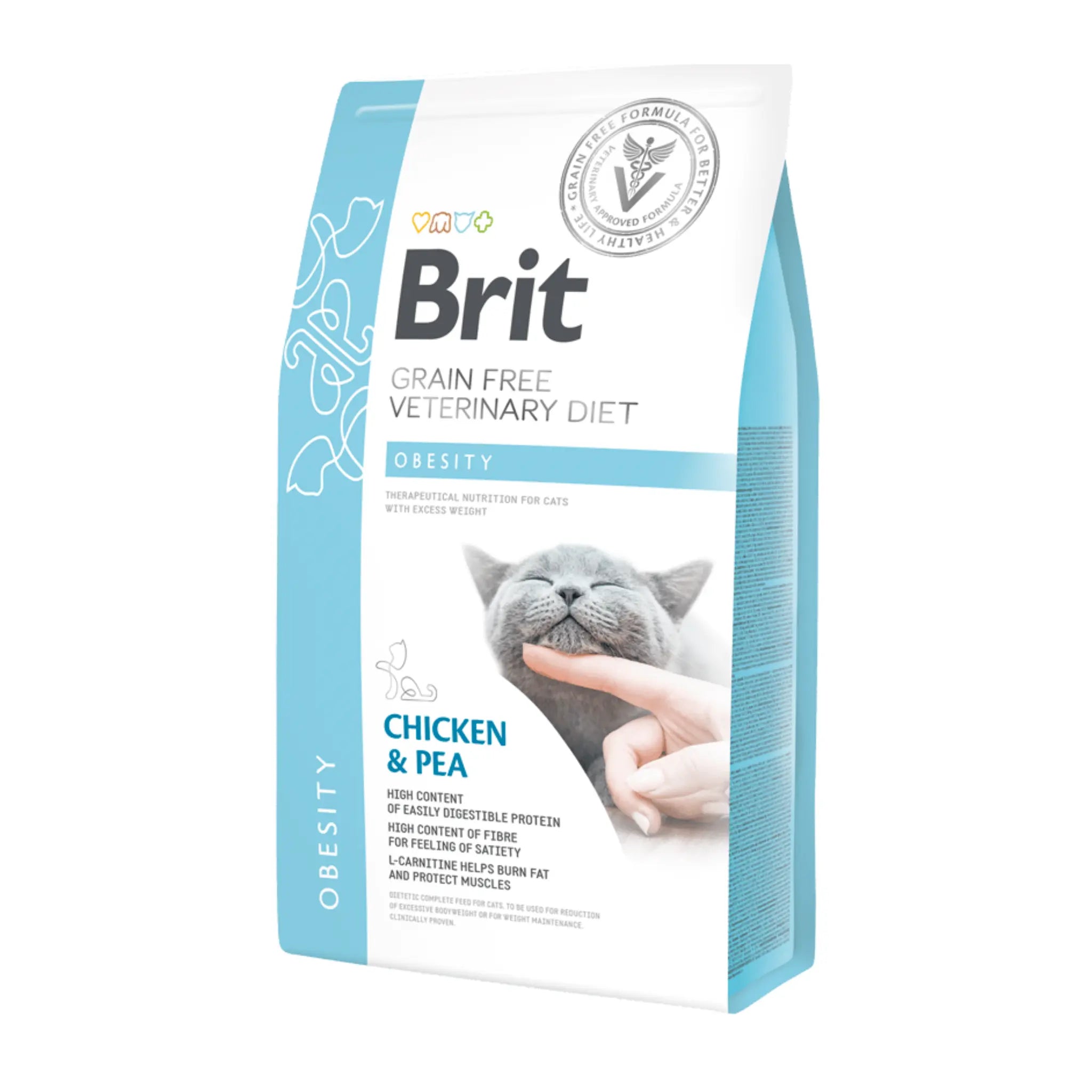 Brit Veterinary Diet Obesity Tahılsız Tavuklu Kilo Kontrol Kedi Maması 2kg