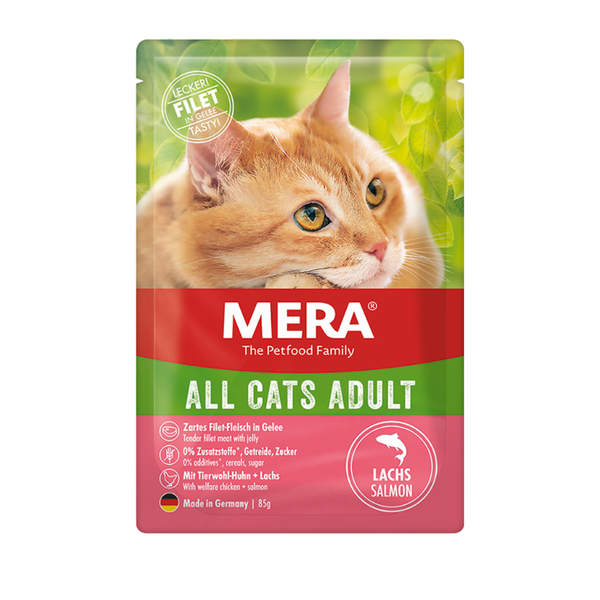 Mera Cats Pouch Somonlu Yetişkin Kedi Konservesi 85 Gr