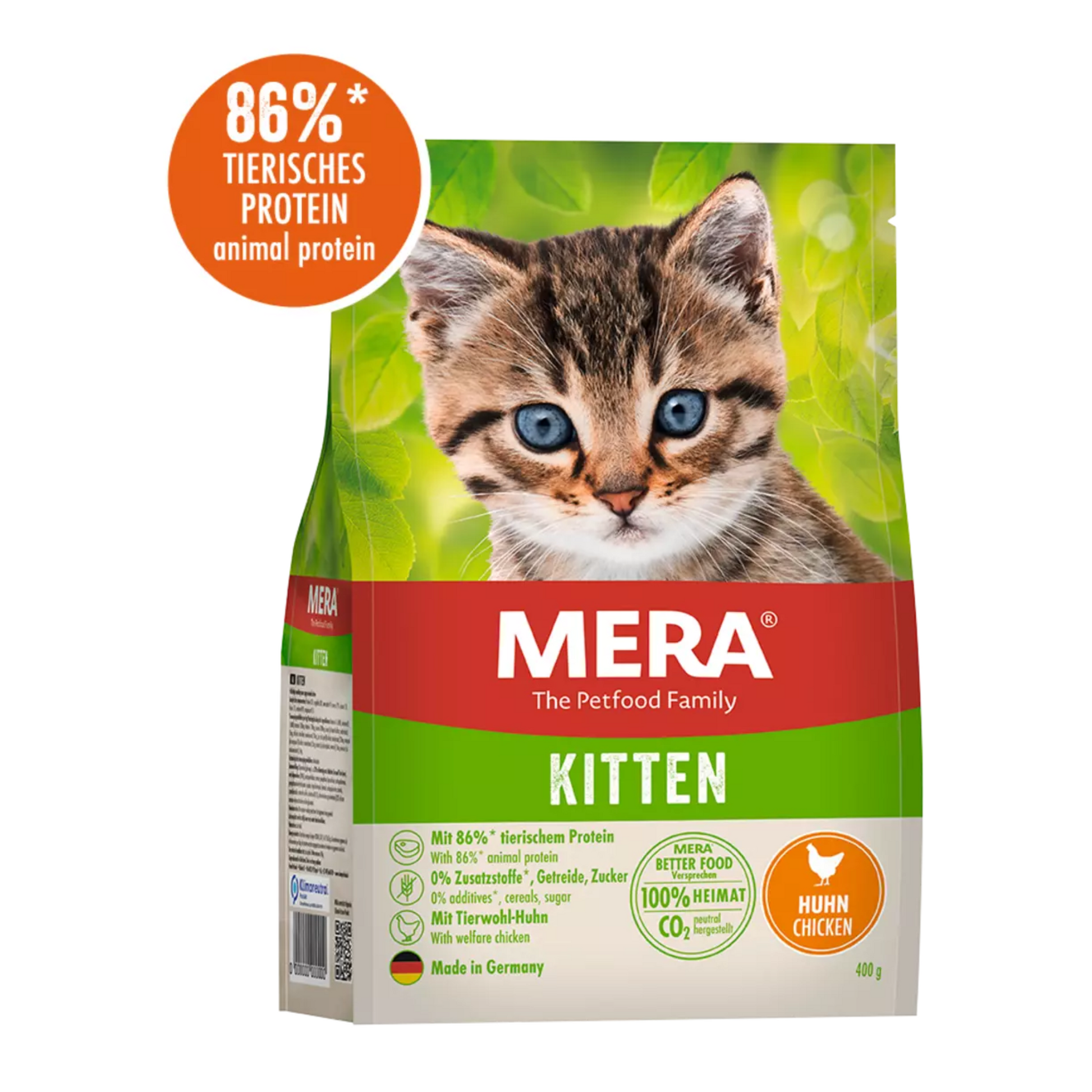 Mera Kitten Tahılsız Ördekli Yavru Kedi Maması 10kg ambalaj görseli - Almanya üretimi