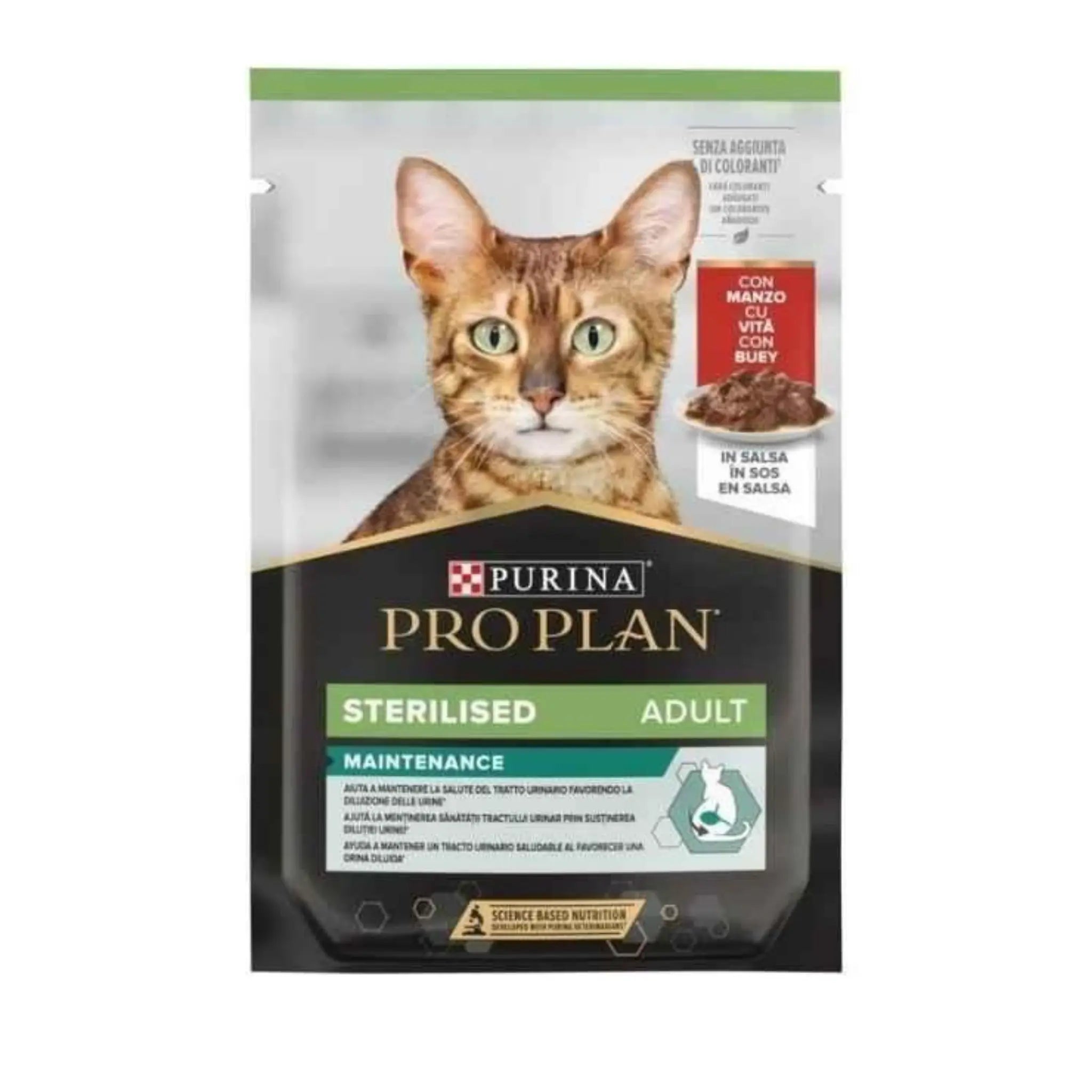 Pro Plan Pouch Sos İçinde Sığır Etli Kısırlaştırılmış Kedi Konservesi 85g