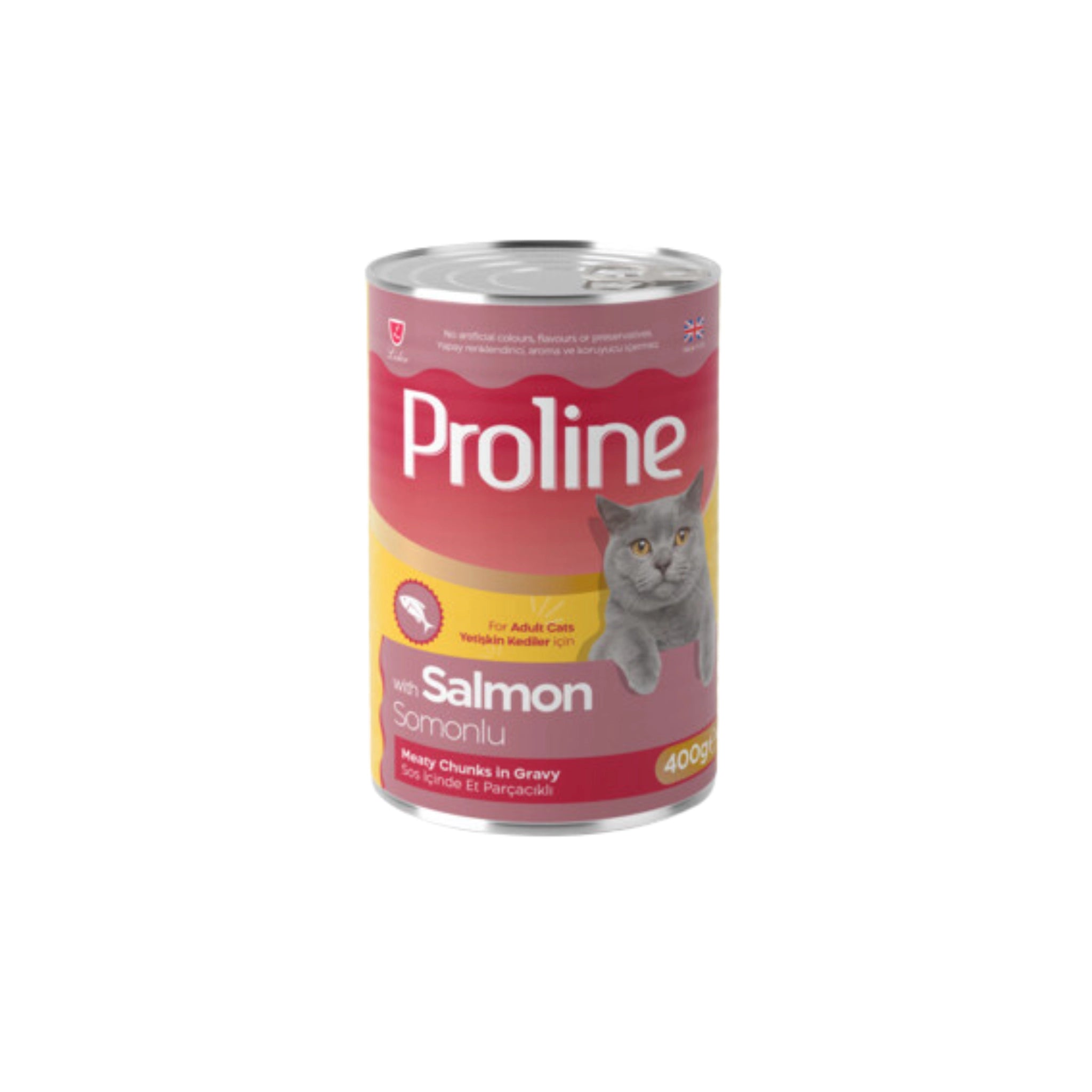 Proline Sos İçinde Parça Somon Etli Yetişkin Kedi Konservesi 400gr