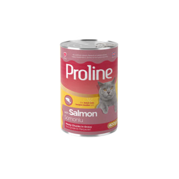 Proline Sos İçinde Parça Somon Etli Yetişkin Kedi Konservesi 400gr